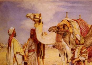 John Frederick Lewis : The Greeting in the Desert, Egypt
